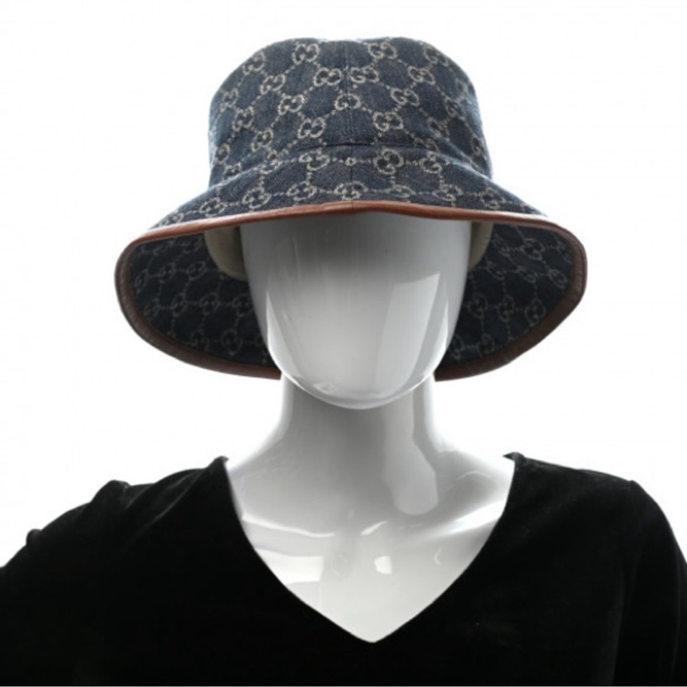 Gucci Women's Blue Bucket Hat - Picture 4 of 6